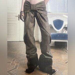 FIDAN NOVRUZOVA Brown Bow Trousers